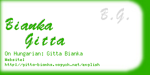 bianka gitta business card
